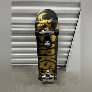 Black and Gold Skateboard